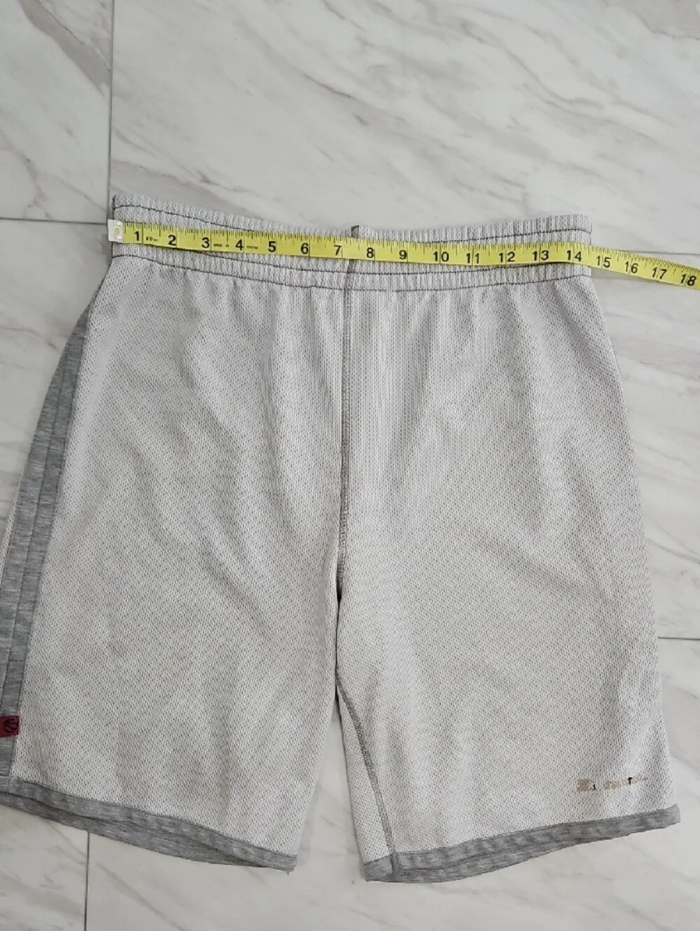 Men's Grey Athletic Drawstring Shorts